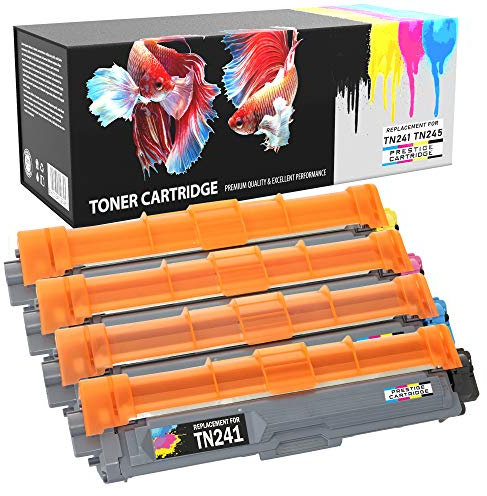 Prestige Cartridge TN-241 TN-245 Toner Kompatibel mit Brother HL-3140CW 3150CDW 3170CDW DCP-9015CDW 9020CDW MFC-9140CDN 9330CDW 9340CDW 9332CDW 9142CDN | 4er Pack