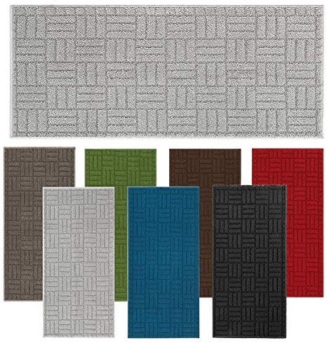 parpyon® Tappeto bagno antiscivolo, tappeto doccia vasca, tappeti Scendiletto asciugapasso ingresso tappetini bagno lavabile tappeti moderni per casa (CM 50X115, Grigio-M)