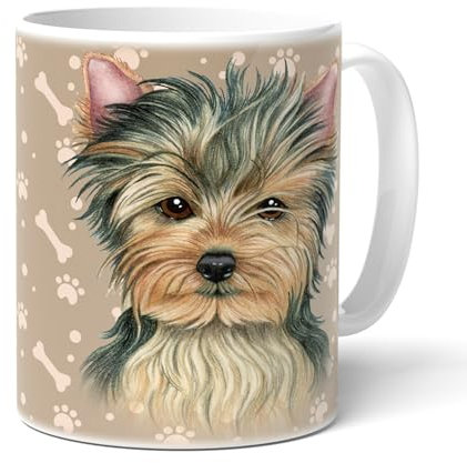 power gift YORKIE / YORKSHIRE A Tazza di caffè. Tazza divertente con frase e motivo cane. Caffè perfetto in un'ottima tazza. Bel regalo per tutti gli amanti dei cani.