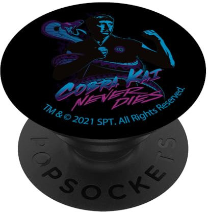 PopSocket : PopGrip Cobra Kai Stirbt nie Johnny PopSockets mit austauschbarem PopGrip