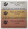Hundeschild Warnschild Freilaufender Hund Betreten Gefahr 12x4cm Selbstklebend Gravur Schild Achtung