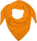 styleBREAKER Damen Strick Dreieckstuch | Weiches Schultertuch mit Reiskorn Muster | Unifarbenes Dreiecktuch aus Wolle Mix | Made in Italy | 190 x 72 cm, Farbe:Orange