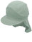 Sterntaler Unisex Schirmmütze mit Nackenschutz Musselin Sonnenhut, dunkelgrün, 49