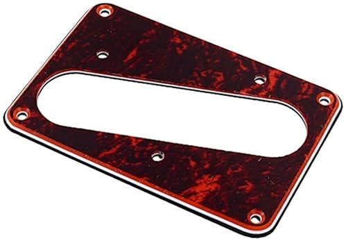 LATRAT Red Tortoise Flat Neck Bridge Pickup Rahmen Einlagige Gitarre Humbucker Pickup Abdeckungen für Tl Telecaster Gitarre Ersatzteile