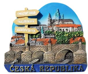 The Czech Republic Republic Kühlschrankmagnet Tourist Souvenir Kühlschrank Dekoration 3D Magnetaufkleber Handbemalt Handwerk