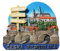 The Czech Republic Republic Kühlschrankmagnet Tourist Souvenir Kühlschrank Dekoration 3D Magnetaufkleber Handbemalt Handwerk
