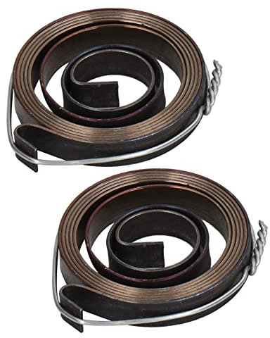 Tefola Drill Press Return Spring, 2Pcs Chromeplate Robust Stable Quill Feed Return Coil Spring