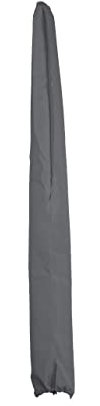 Schutzhülle für Alu Sonnenschirm N23 2x3m, Abdeckhülle Cover mit Kordelzug - anthrazit