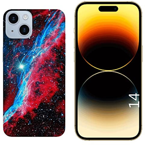 Generico Cover compatibile con Cover Apple iPhone 14 Nebulosa di Orione nello spazio La Galassia Rigido