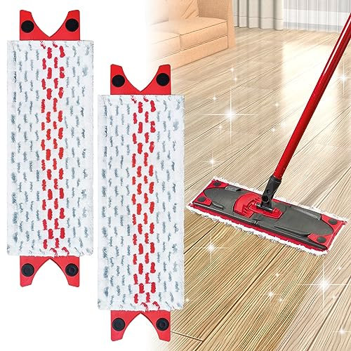 CHWNIBAY Lot de 2 Recharge Vileda Serpillere, Recharge Vileda Balai Serpillere,Tête de Remplacement de Vadrouille,Replacement Microfibre Pad pour Vileda Ultramax 2 en 1 Spray,pour Tous Types De Sols