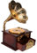 Cabilock Desktop-musik-box Im Retro-design Musik-artware Glatte Haptik Heim-büro-ornament