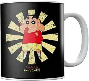 TusPersonalizables Taza de cerámica de Crayon Shin Chan con diseño Retro Japones