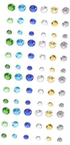 PRETYZOOM 72 STK künstlicher Diamant Hochzeitsdekorationen Geschenk Diamanten weihnachtsdeko Christmas Decorations Schmuck Diamant Edelsteine juwelen Diamantkristalle Glas Schatztruhe Vase