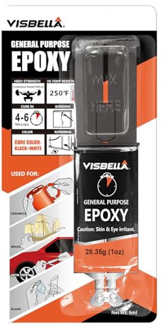 Visbella Colle Époxy Bi-Composant - Résine Ultra-Résistante pour Collage Durable et Réparations Solides