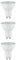 Paulmann 5231 Set Standard 230V LED Reflektor GU10 3er-Set 3x460lm 3x7W 2700K dimmbar Weiß matt