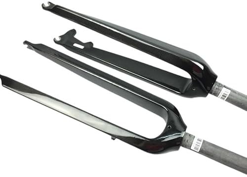 QIUSHIBO Forcella MTB 26/29 Pollici Mountain Bike Full Carbon Fibre Bicicletta Forcella Anteriore Freno a Disco Forcella Rigida Opaco MTB Parti Forcelle Rigide MTB(Matt 27.5er)