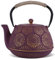 Cast Iron Teapot, Japanese Teapot, Large Capacity 1200 ml, Cast Iron Tea Kettle for Stove Tops with Filter, Teapot with Enamelled Inner Coating for Coffee, Loose Tea, 40 oz Purple