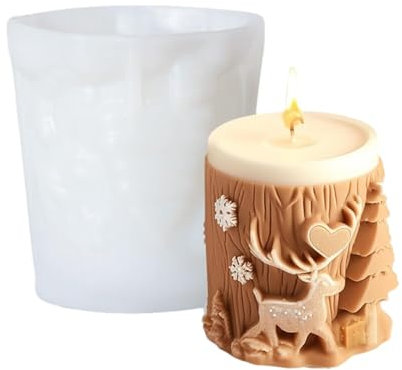 Christmas Tree Candle Molds, Christmas Silicone Moulds Silicone Christmastree Candle Mold Xmas Handmade CandleMaking Mould Soap Aromatherapy Xmas Tree ResinMold