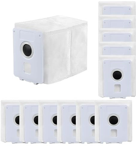 Staubsaugerbeutel für LG CordZero All-in-One Akku-Reiniger A939KBGS, A938KBGS, A937KGMS und A949KTMS, Schmutzentsorgung Staubsauger Ersatzbeutel kompatibel mit LG All-in-One Tower (12er Set)