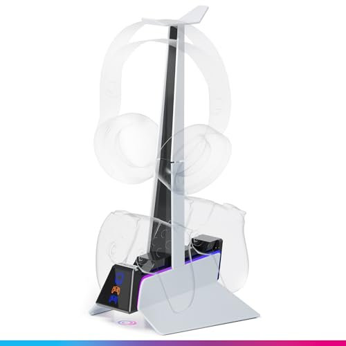 Station de Charge Rapide Oniverse pour PS5 Blanc et Noir