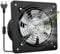 Yrichtra 200mm Aspiratore 980m³/h - Ventola Aspirazione Silenziosa con Elevata Potenza, Anti-Riflusso, Industriale Estrattore per Bagno Cucina Ventilazione, Nero