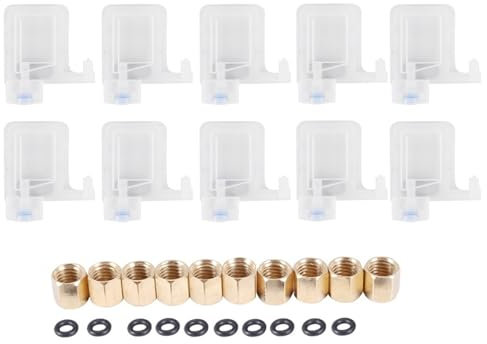 Asuinxurr 10 StüCke Eco Solvent Drucker Tinten DäMpfer Dx5 Druck Kopf Dumper für Druck Kopf Mutoh Galaxy Menschlichen Xuli Plotter 4X3 Mm Rohr