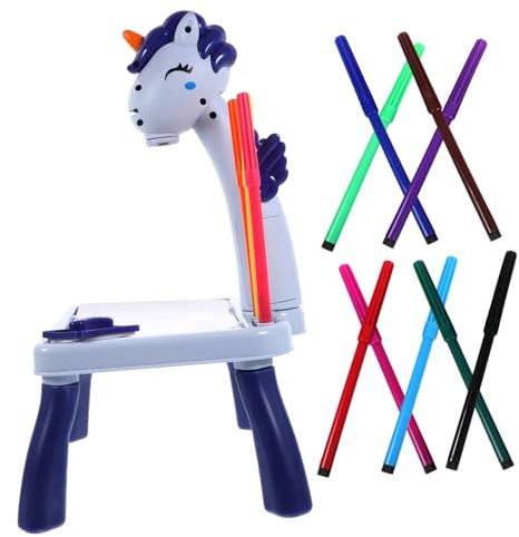 VICASKY Unicorn Drawing Projector for Boys and Girls Boys and Girls Art Tracing Projector Table Creative Plaything Safe Toy