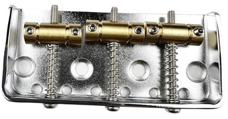 Feste Kurze Brücke Messing Sättel Für TL ST E-Gitarre Chrom Silber