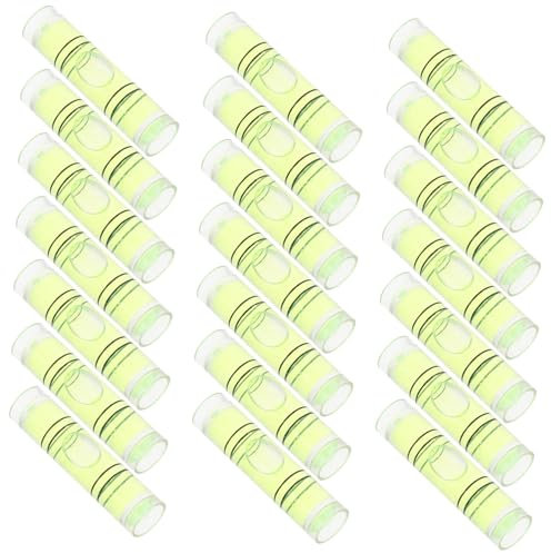 Artibetter 50pcs Mini Horizontal Ruler Spirit Level Bubble Level for Fence Post Screeding