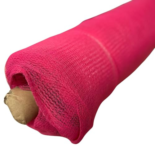 PDL - PegDev - Pink Temporary Fencing, Heavy Duty UV Stabilised Polyethylene Mesh, Durable Netting for Herris Fencing (8m)