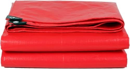 Telone Rosso Resistente con Occhielli, teloni Extra Resistenti, catrame antistrappo Resistente ai ra
