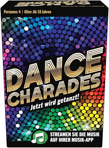 Goliath – Dance Charades, Deutsches Gesellschaftsspiel ab 10 Jahren, Spiel für 4 Personen, Scharade Familienspiel Wobei man Tanzen muss, Geschenk für Freund oder Freundin