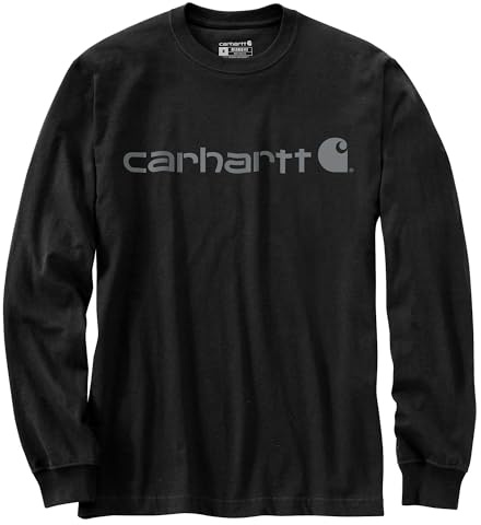 Carhartt Herren Dearborn Relaxed Ls Logo T-Shirt Work Utility T-Shirt (1er Pack)