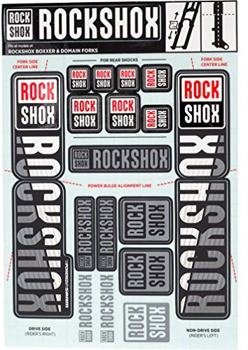RockShox Aufklebersatz 35mm weiß, Boxxer/Domain Doppelkrone, 11.4318.003.515 Ersatzteile, Standrohre und Doppelbrücke