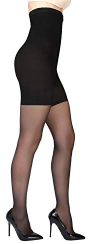 GIULIA Talia Control 40 Schwarz S hohe taille strumpfhosen
