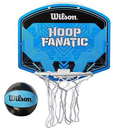 Wilson Men's Fanatic Mini BSKT Hoop Basketball, BLUE/BLACK, Uni