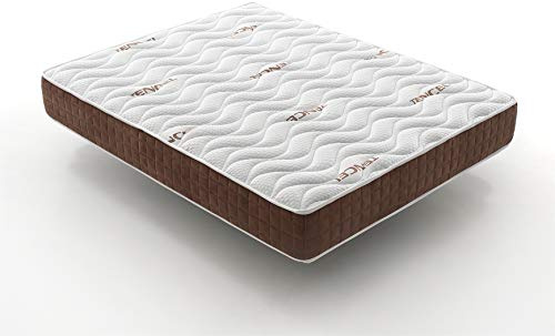 SIMPUR Visco Ergo Matelas 200x200 cm, 19 cm d'épaisseur, mémoire de Forme Haute densité, 7 Zones de Soutien, fermeté 7/10, réversible été/Hiver