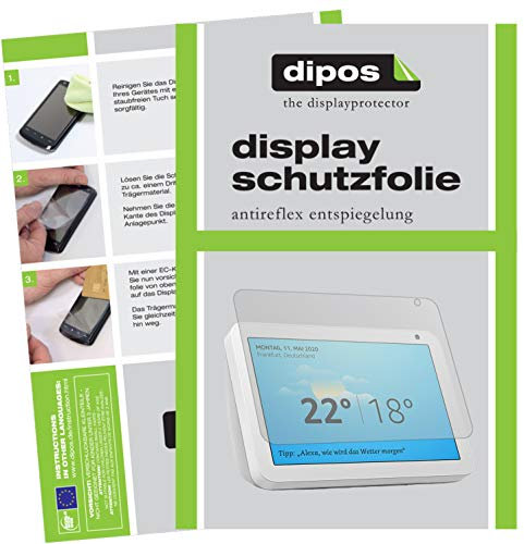 dipos I 2x Schutzfolie matt kompatibel mit Amazon Echo Show 8 (1.Gen 2018) Folie Displayschutzfolie