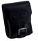 MIKA 28059801 - Gürteltasche M aus Echt Leder/Sattelleder mit unterteiltem Hauptfach und 2 Gürtelschlaufen, Hüfttasche im Hochformat, Belt Pouch in schwarz, Taillentasche ca. 12 x 5 x 15 cm