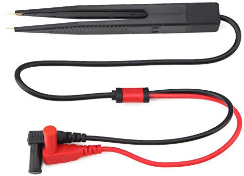 Oumefar Tragbarer SMD SMT Chip Testclip Messgerät Kapazitätskabel Testpinzette Sonde für Widerstandskondensator Induktivitäten Multimeter Packung mit 1 Stück