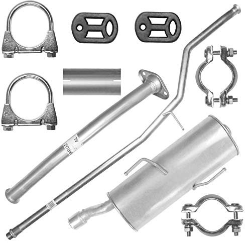 Schalldämpferset Abgasrohr Abgasrohr Endschalldämpfer Auspuff Endtopf für Peugeot 206 1.4 206+ PLUS 1.1 1.4