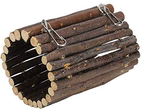 Hamster Tunnel, Natural Wood Cage Toys for Small Animals, Teeth Chew Toys for Hamsters, Mice, Gerbils, Syrian Hamster and Parrot