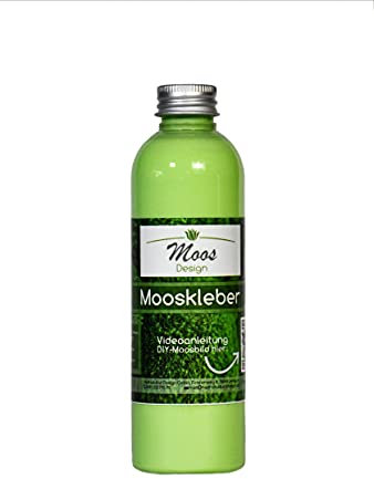 Bastelkleber Moss-Glue (200 ml Flasche) Moosbilder Do-It-Yourself Mooskleber zum Moosbilder selber machen günstig kaufen Osterdeko Pflanzenbilder Bastelkleber (0,2 Liter)
