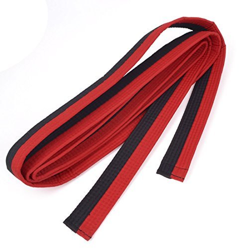 Ruilogod Rote schwarze Kampfkunst Karate Tae Kwon do Judo-Gürtel 300 cm Länge