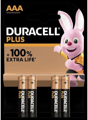 Duracell Mini 4pc Alkaline Plus Power