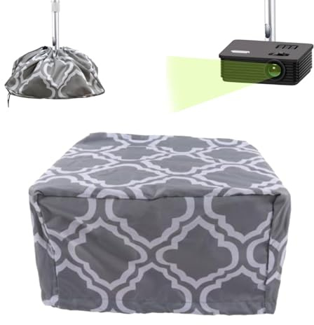Niiyen Housse de protection pour projecteur, étanche à la poussière et à l'eau, en nylon gris, pour projecteur monté au plafond, avec fermeture éclair