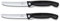 Victorinox | Faltbares Tafelmesser mit Wellenschliff | Swiss Classic | 2er Set Schwarz | Profi Tomatenmesser | ideal zum Camping