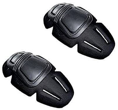 JEIMAI Set di ginocchiere tattiche Airsoft combattimento Paintball adatto per militari G3 G2 Pantaloni Camicia (Ginocchio Nero)