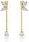 JeweBella Sterling Silber 925 Ohrringe Hängend Damen Mädchen Kleine Schmetterling Ohrringe Silber/Gold/Rosegold Ohrringe Hängend Silber Kinder Ohrringe Mädchen Ohrstecker Silber 925 Tropfen Ohrringe
