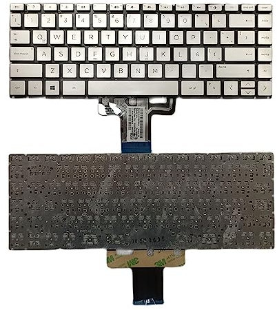 YANHAO New Latin for HP Pavilion X360 14-CD 14-CE 14-CM 14-da 14-Dk 14-CK 14-CC NoBacklight Silver Notebook Tastiera del Computer Portatile [Facile da installare]
